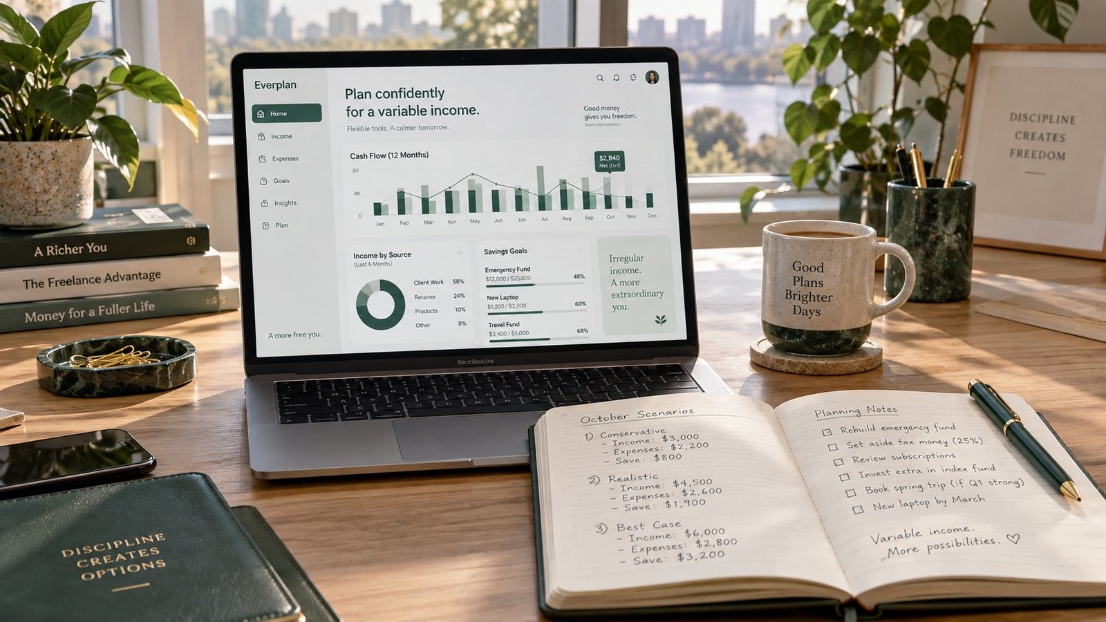 How to budget when your income changes every month hero visual